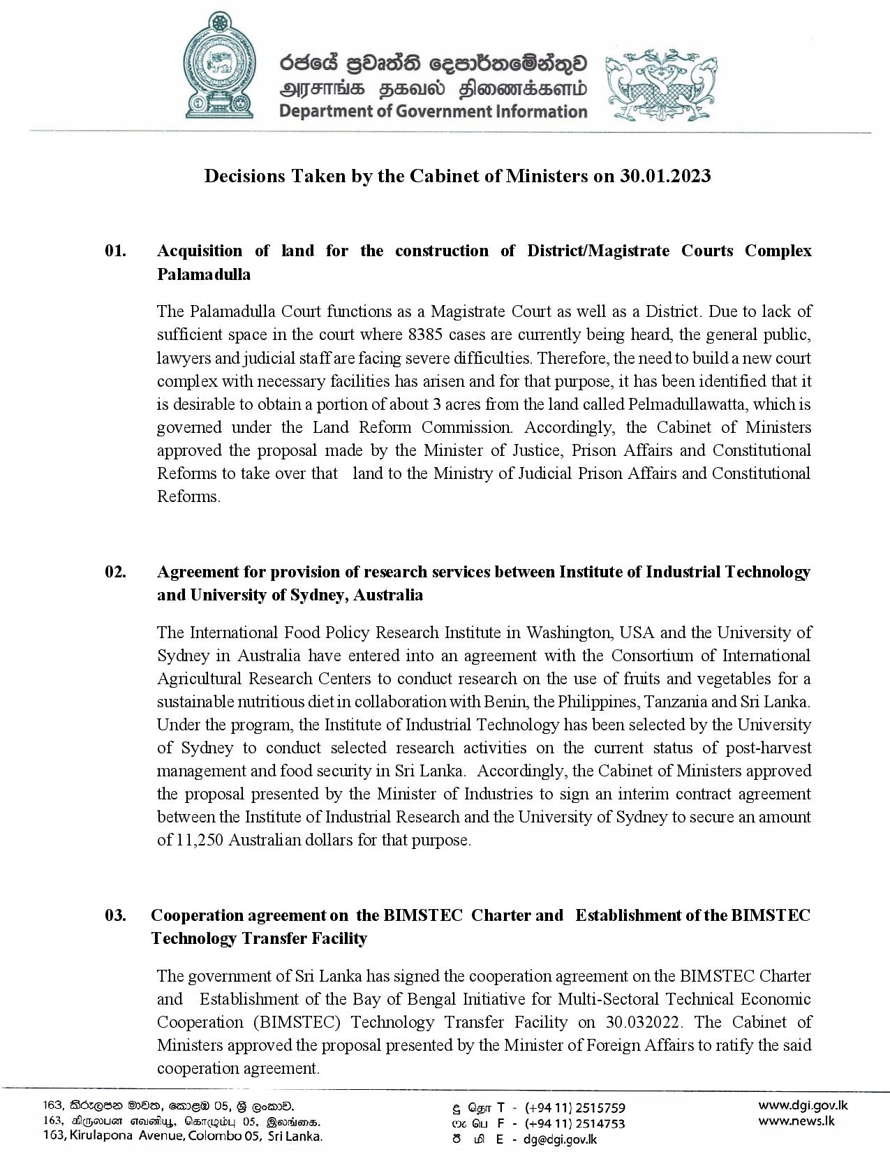 Cabinet Decision on 30.01.2023 English page 001